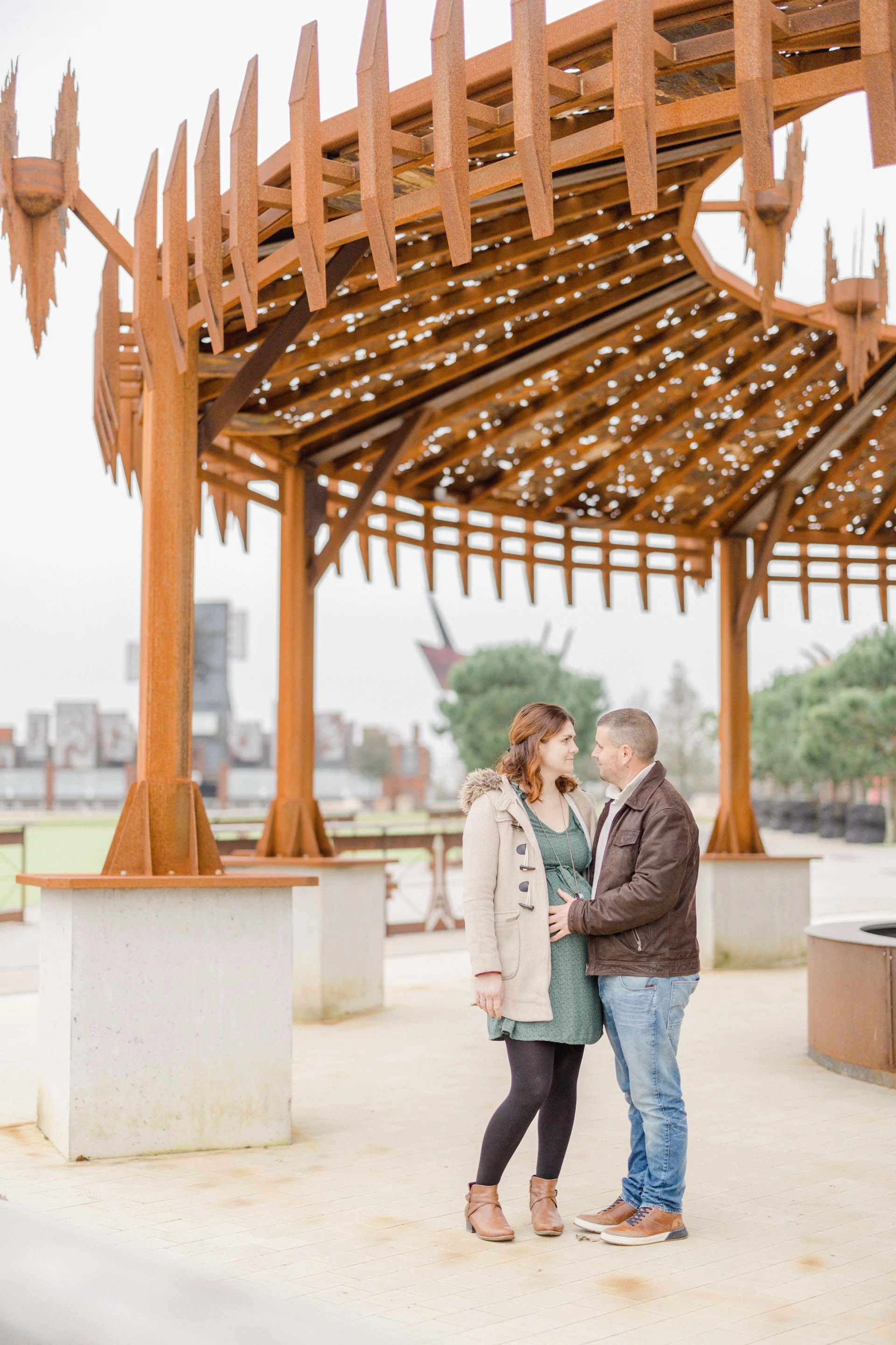 marron gris grossesse extérieur